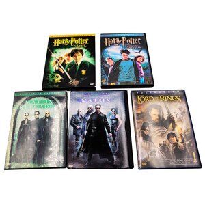 Epic Fantasy & Sci-Fi DVD Bundle (9 Discs) | Matrix, Harry Potter, LOTR